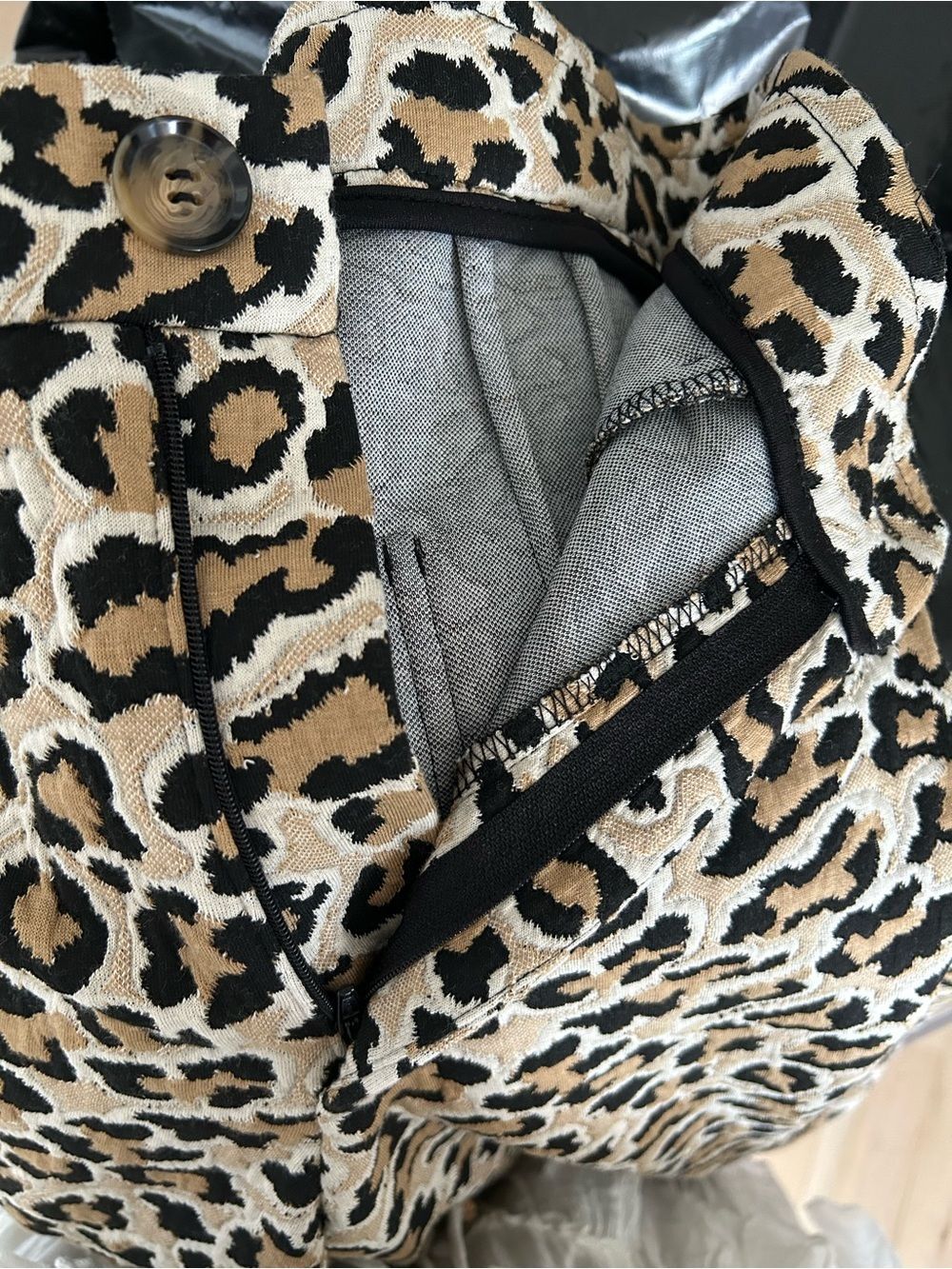 Anthropologie Maeve Leopard Print High Rise Wide Leg Pants NWT - Picture 11 of 11